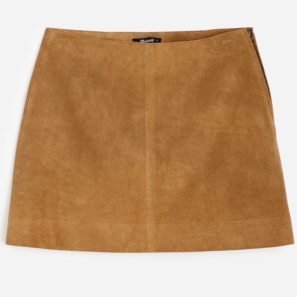 NWT Madewell Suede Mini Skirt